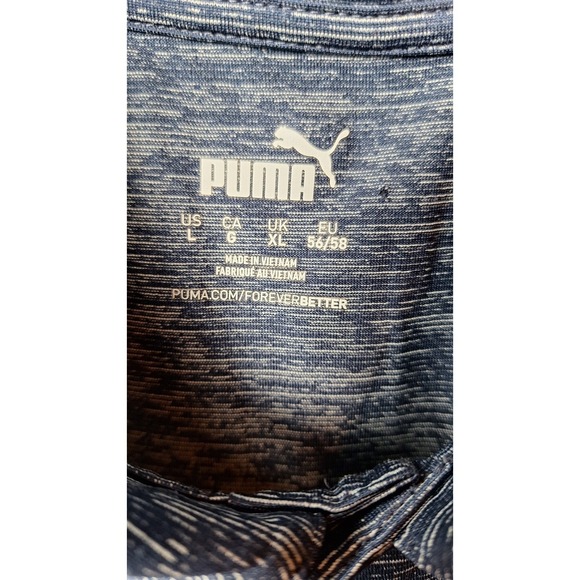 PUMA Performance Icon/Tech Polo Shirts (Lot of 2) Sz L Herringbone Heather EUC! - Picture 7 of 11